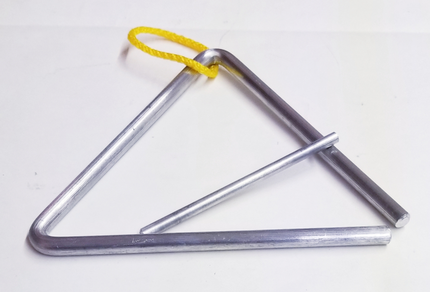 Triangle 6" with beater aluminum – assorted colors