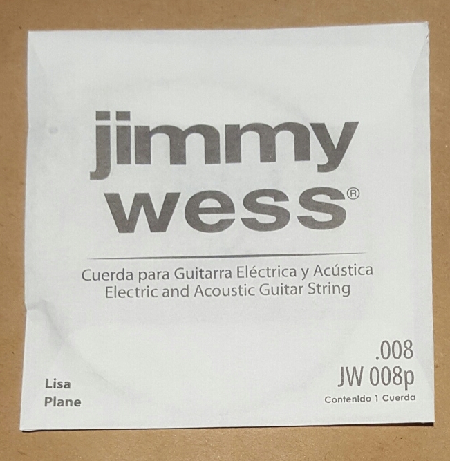 CUERDA GUITARRA ELÉCTRICA JIMMY WESS 1a 008 LISA