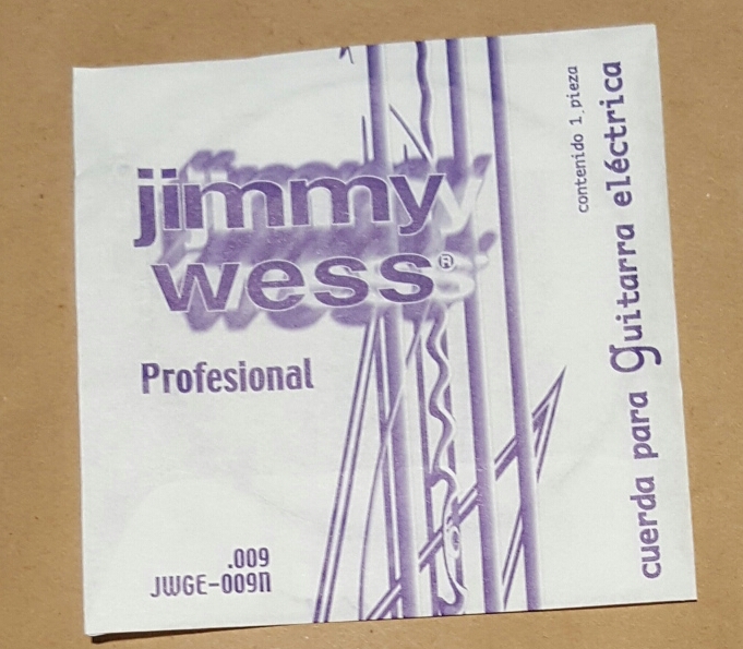 Jimmy Wess , 1st string for electric guitar – 009