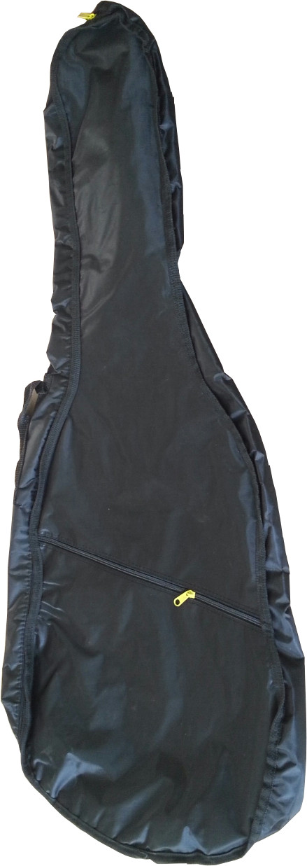 Black case for acoustic guitar