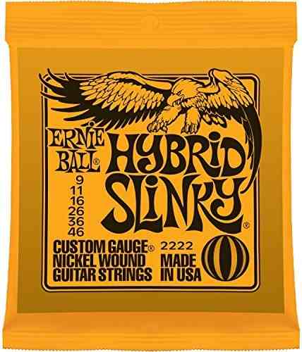 Ernie Ball nickel string set for electric guitar Hybrid Slinky