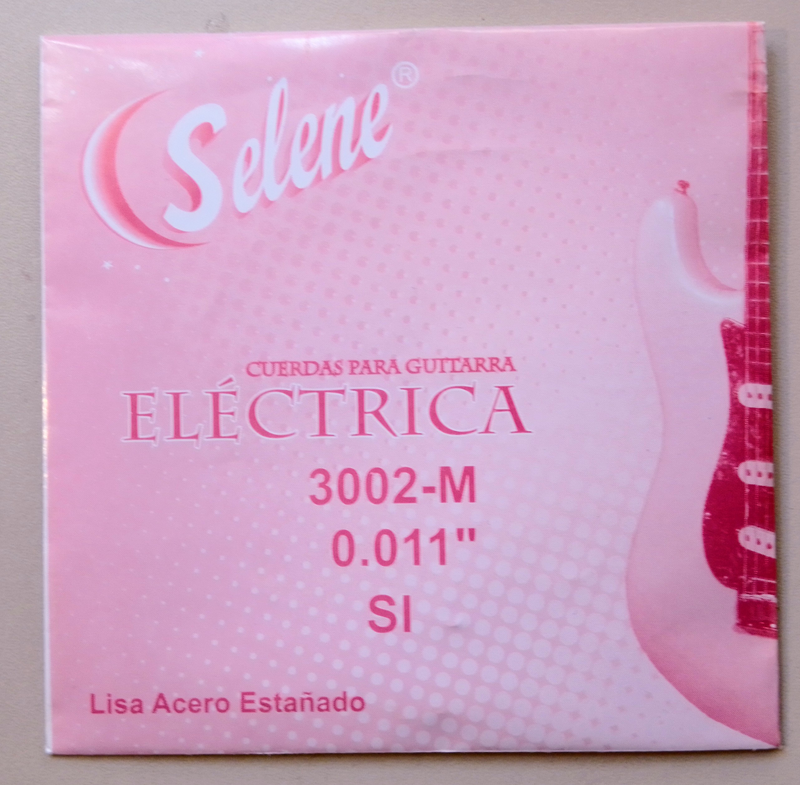 CUERDA GUITARRA ELÉCTRICA SELENE ENTORCHADA ACERO 2a 011 (pz)