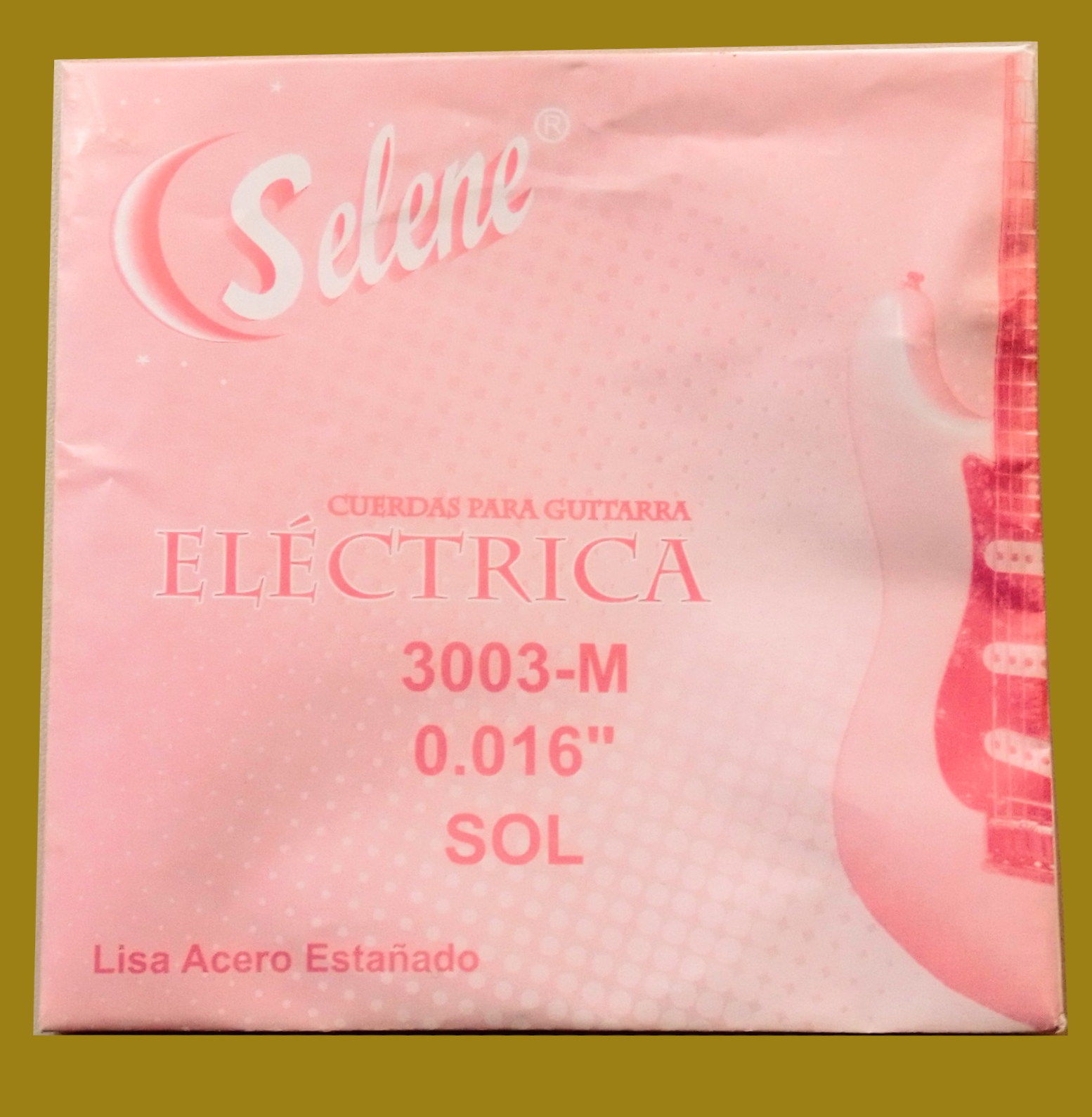 Selene stainless steel, 3rd coated string for elec guitar – 016 - Click Image to Close