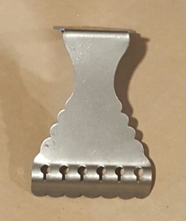 Tailpiece for 6th Guitar, Chromed