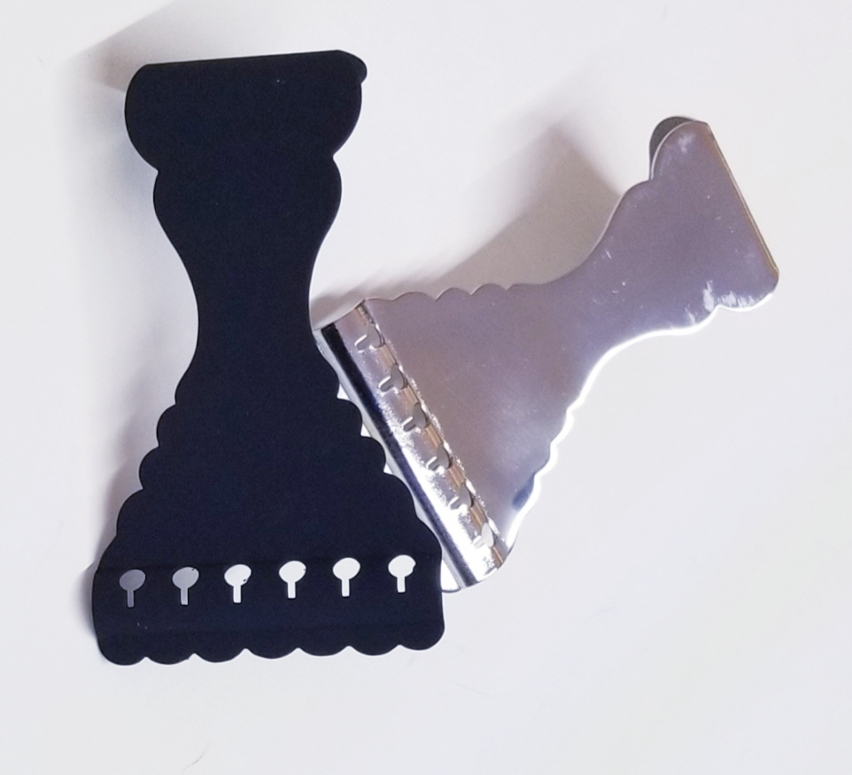 Tailpiece / Cordal for guitar black, matte - Click Image to Close