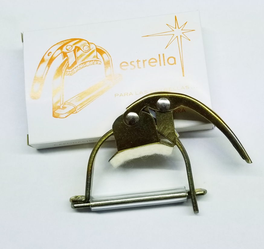 CAPODASTRO MODELO ESTRELLA AUTOMATICO GUITARRA, dorado