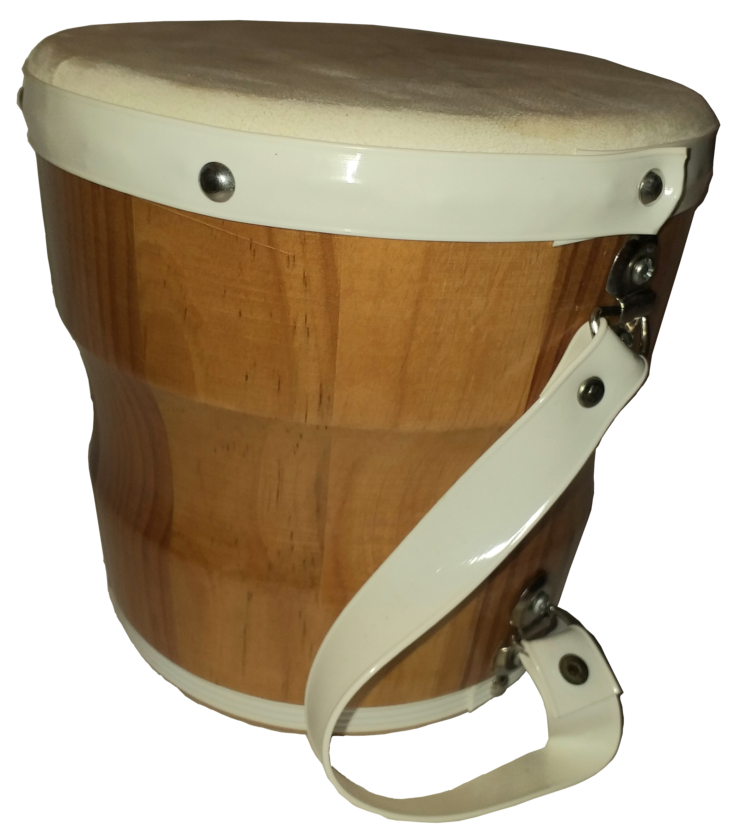 Turned tambourine wooden 7" (pc)