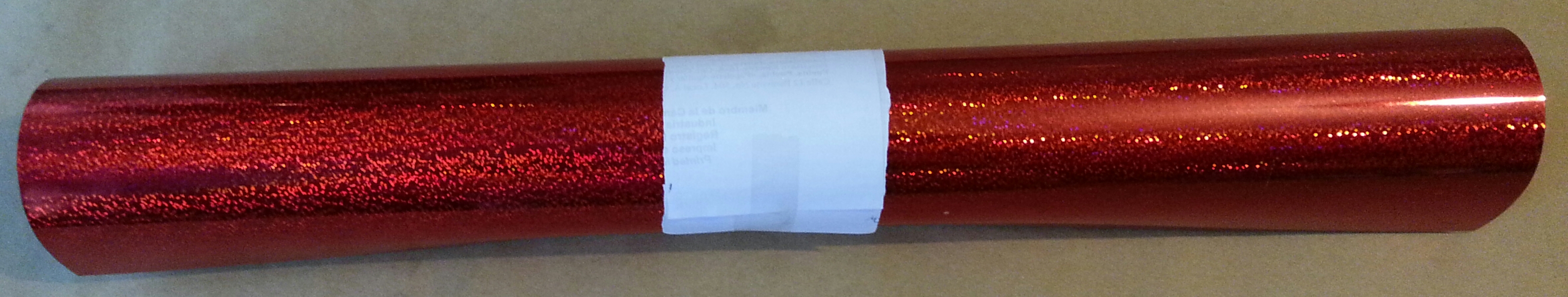 micas adhesivas PLIEGO 1 m x 55cm APROX. diamantina roja