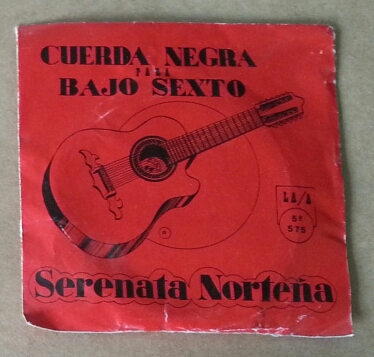 CUERDA BAJO SEXTO serenata norteña entorchada sobre rojo acero 5