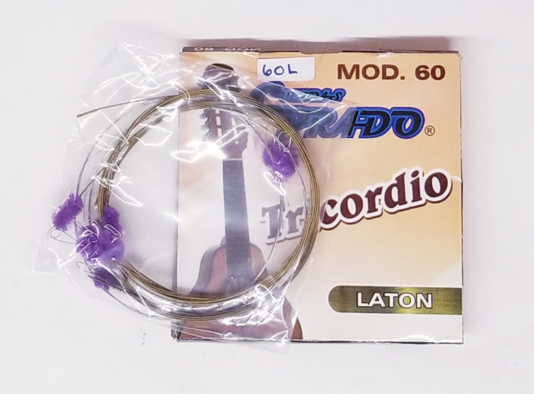 PRADO brass coated STRING SET for tricordio – mod 60L