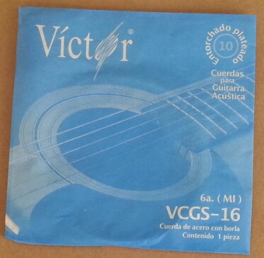 CUERDA guitarra VICTOR ACERO con borla 6a (pz) - Haga click en la imagen para cerrar