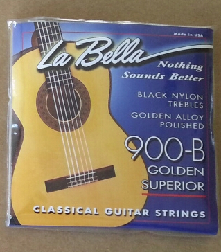 La Bella black nylon string SET