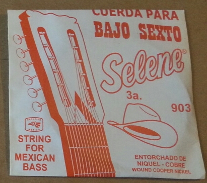 CUERDA BAJO SEXTO SELENE 3a (pz)