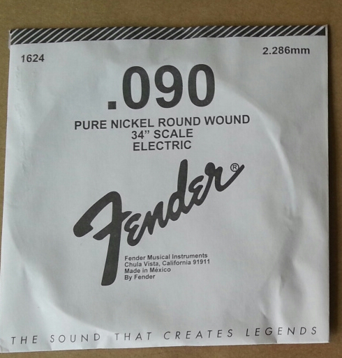 FENDER .090, 4th string for electric bass guitar