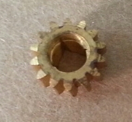 Cogwheel, brass, for guitar machinery (pc)