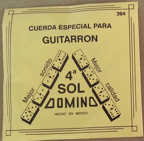 CUERDA GUITARRÓN DOMINO plata ENTORCHADA 4a - Haga click en la imagen para cerrar