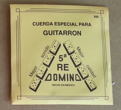 Domino coated, nylon 5th string for guitarron