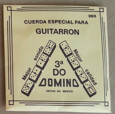 CUERDA GUITARRÓN DOMINO Nylon ENTORCHADA 3a