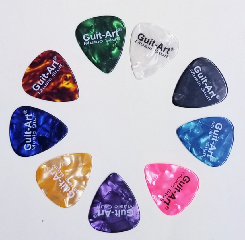 PLUMA guitarras forma de GOTA Guit-Art, Music Stuff colores (pz)