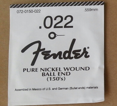 CUERDA GUITARRA ELÉCTRICA FENDER niquel 4a 022