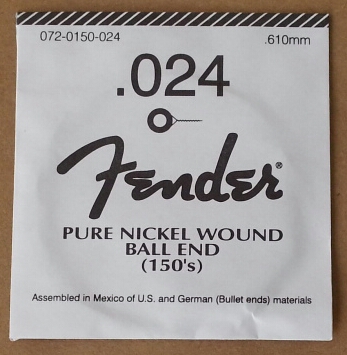 CUERDA GUITARRA ELÉCTRICA FENDER Acero 4a 024