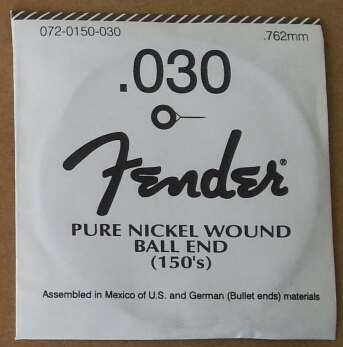 CUERDA GUITARRA ELÉCTRICA FENDER Acero 5a 030