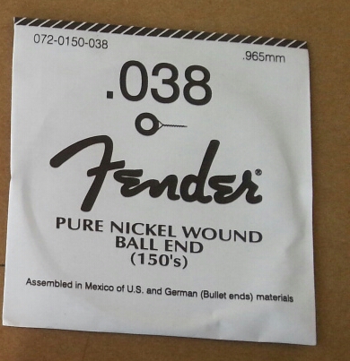 CUERDA GUITARRA ELÉCTRICA FENDER niquel 6a 038