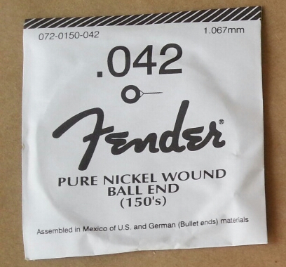 CUERDA GUITARRA ELÉCTRICA FENDER Acero 6a 042