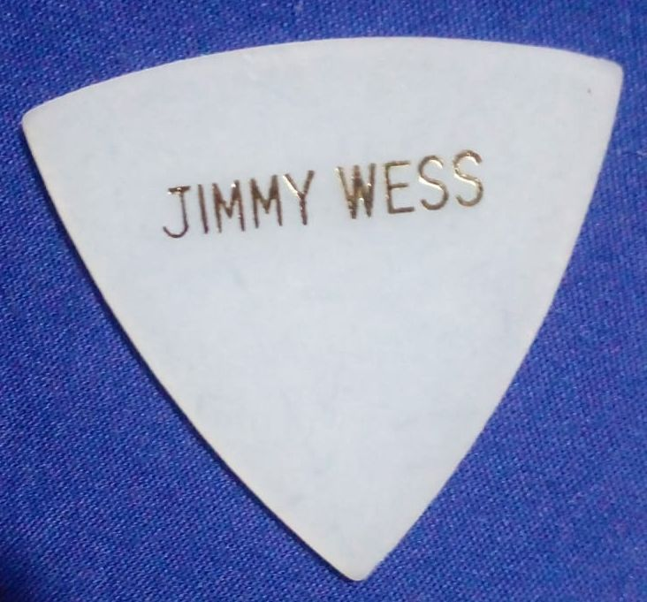 PLUMA guitarras FORMA TRIANGULAR Jimmy Wess blanca delgada (pz)