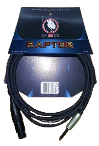 Cable canon hembra a plug 3 m Raptor conector amphenol (pz)