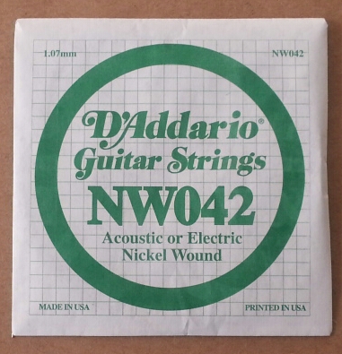 CUERDA GUITARRA ELÉCTRICA D'ADDARIO 6a 042