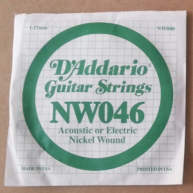 CUERDA GUITARRA ELÉCTRICA D'ADDARIO 6a 046