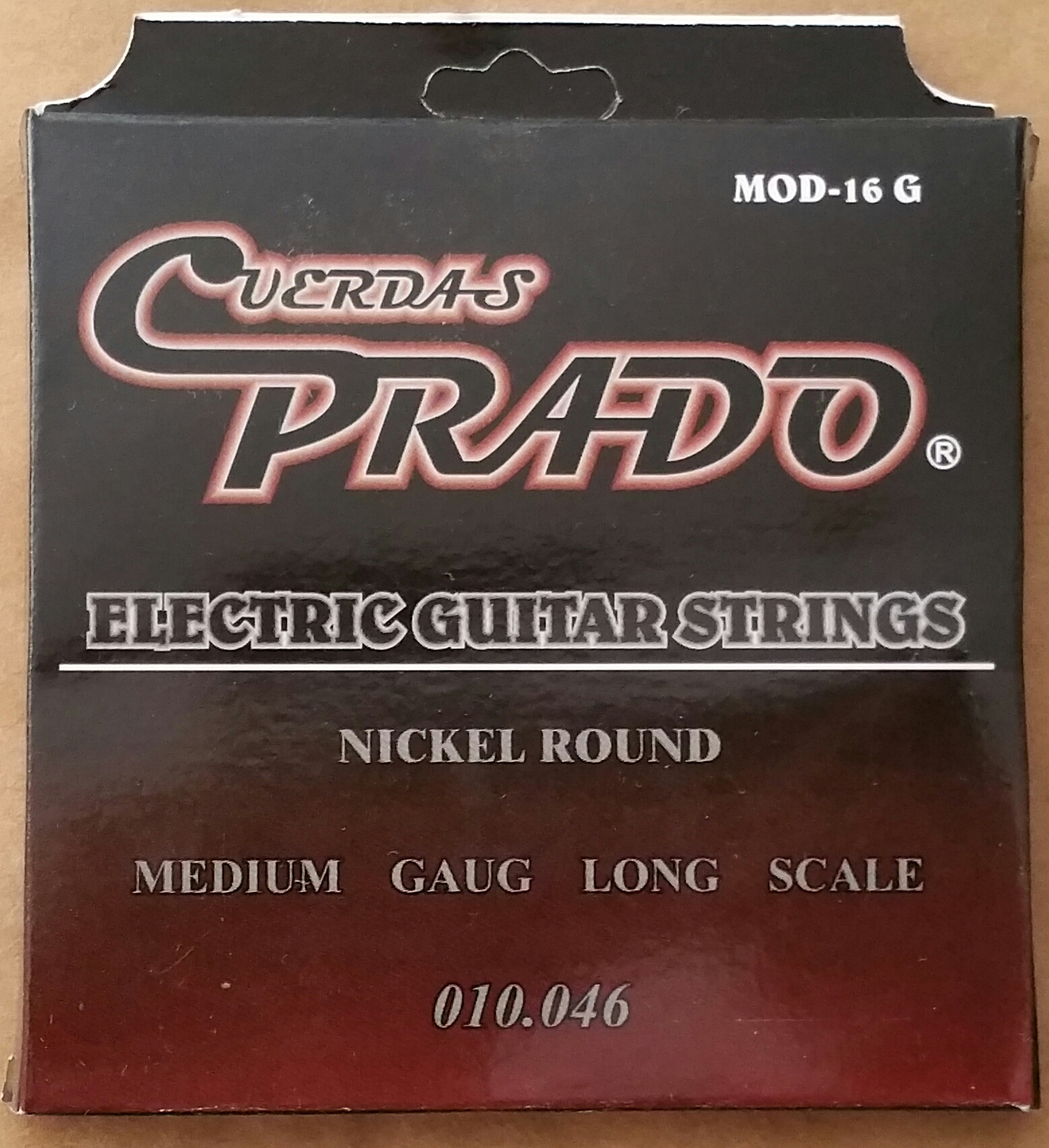 ENCORDADURA GUITARRA ELÉCTRICA prado mod 16G 010-046 CUERDA jgo - Haga click en la imagen para cerrar