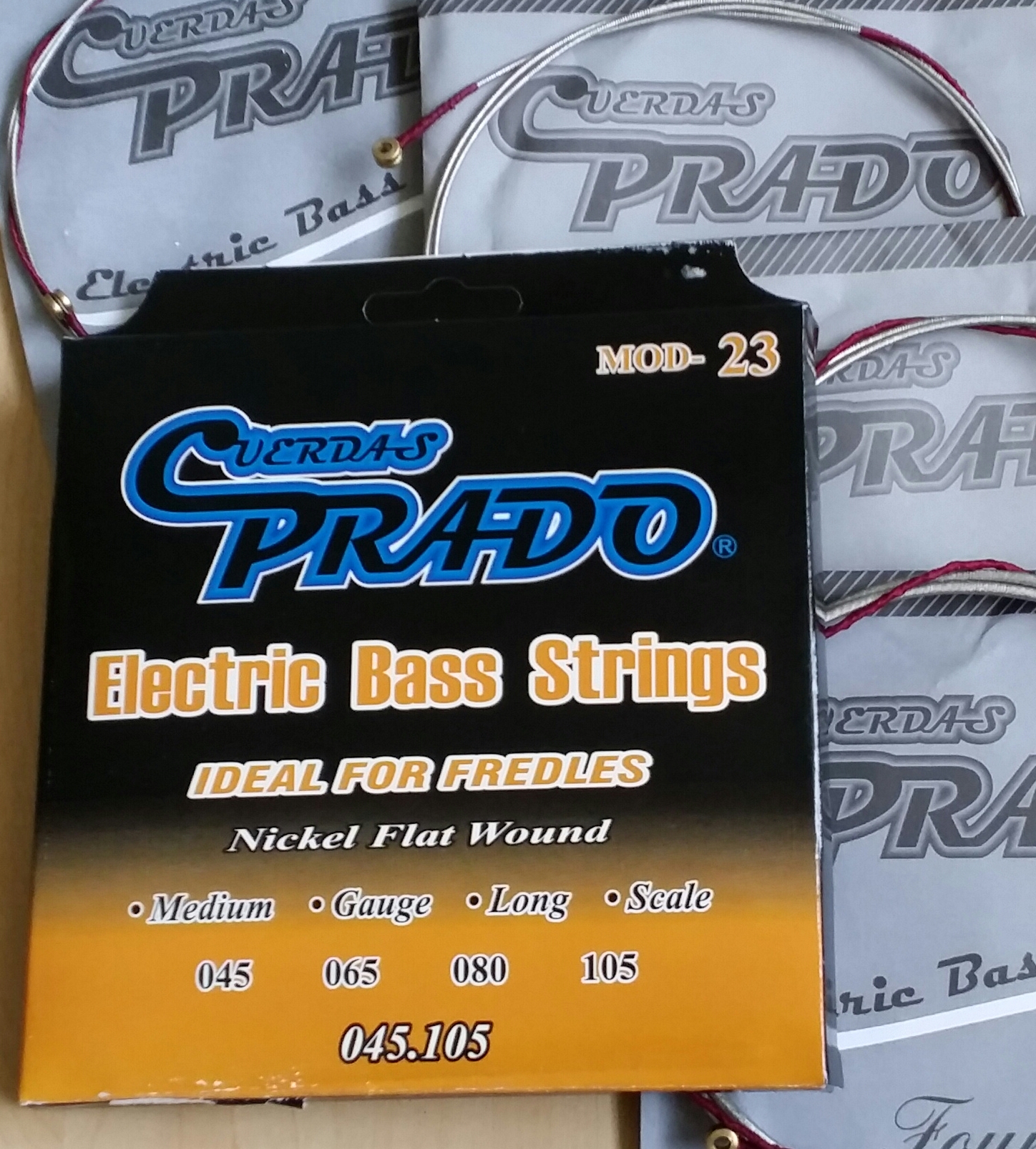 PRADO nickel coated 4 STRING SET for electric bass – mod 23 - Click Image to Close