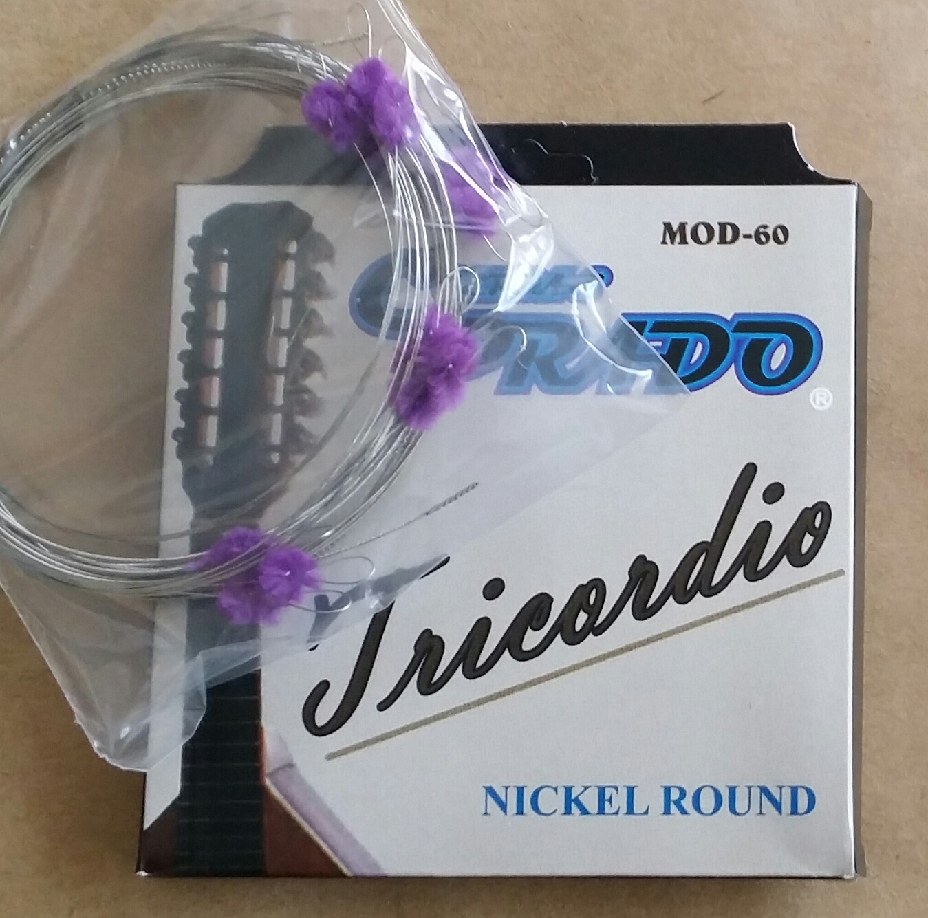 Prado nickel coated string set for tricordio – mod 60 - Click Image to Close