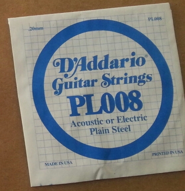 CUERDA GUITARRA ELÉCTRICA D'ADDARIO 1a 008