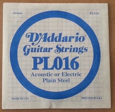 CUERDA GUITARRA ELÉCTRICA D'ADDARIO 3a 016