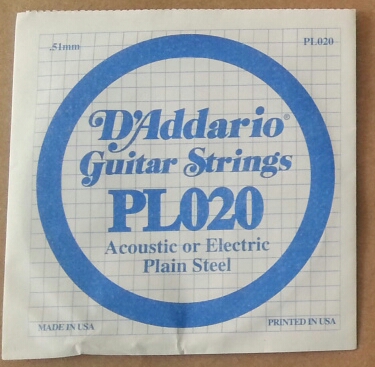 CUERDA GUITARRA ELÉCTRICA D'ADDARIO 4a 020