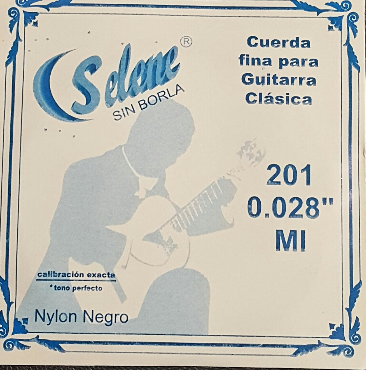 CUERDA guitarra SELENE NYLON Negro 1a (pz)