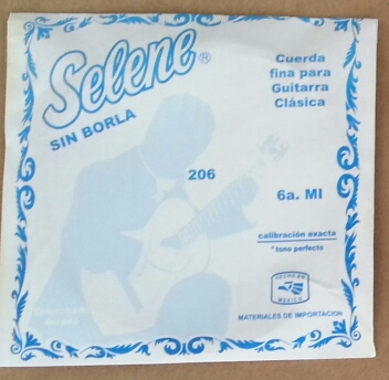 CUERDA guitarra SELENE NYLON Negro 6a (pz)