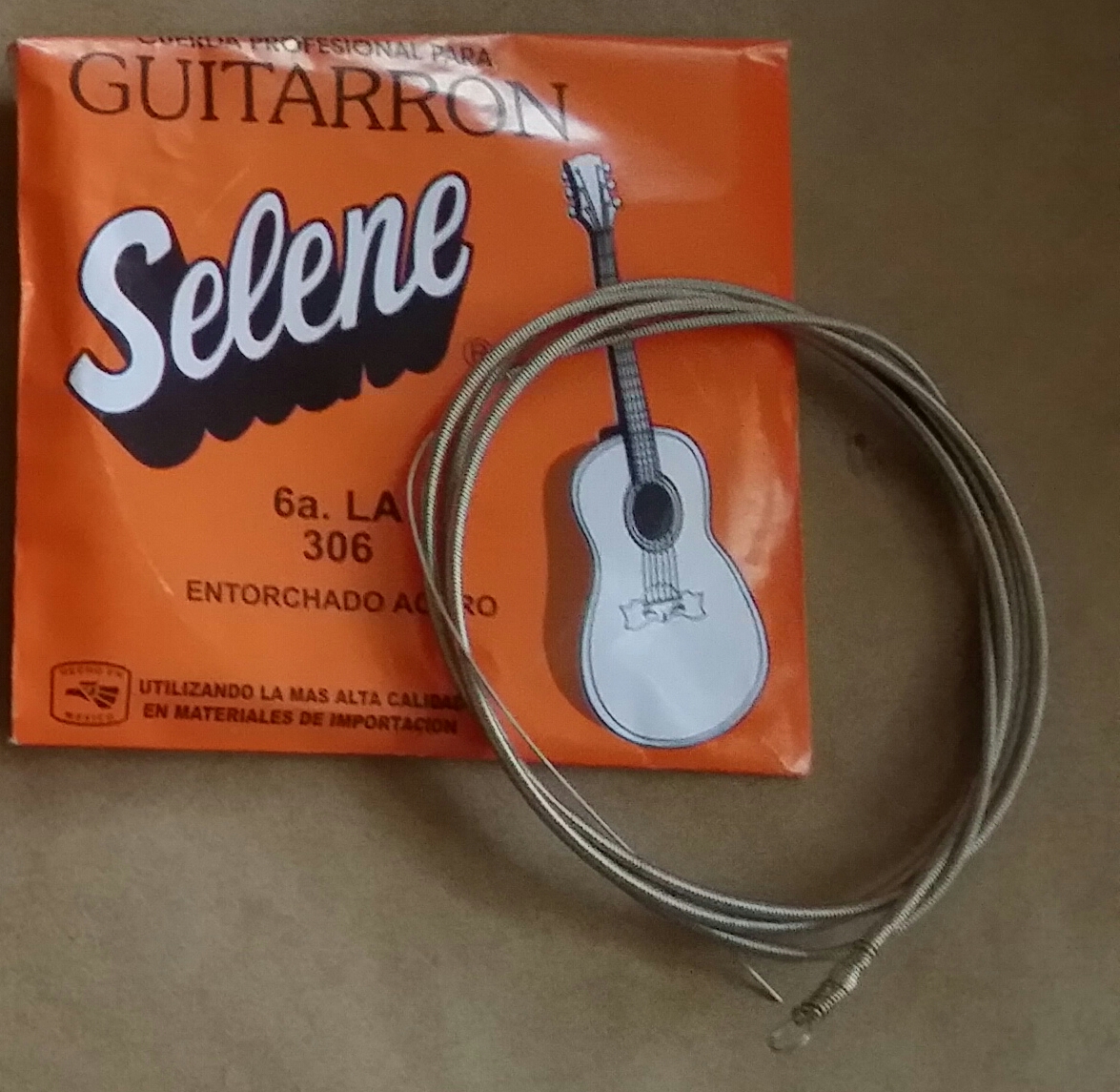 Selene nickel-copper coated, 6th string for guitarron – S306 - Click Image to Close