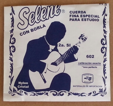 Selene white, nylon 2nd string for guitars (pc) - Click Image to Close