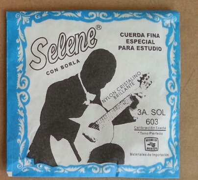 CUERDA guitarra SELENE NYLON BLANCA 3a (pz)