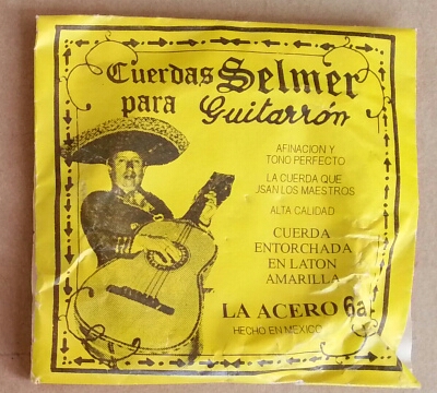 Selmer nylon, yellow 6th string - Click Image to Close