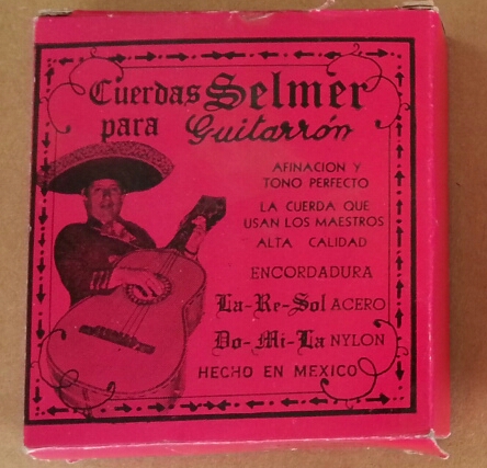 ENCORDADURA GUITARRÓN SELMER NYLON ROJA, MAGNETO ROJA CUERDA