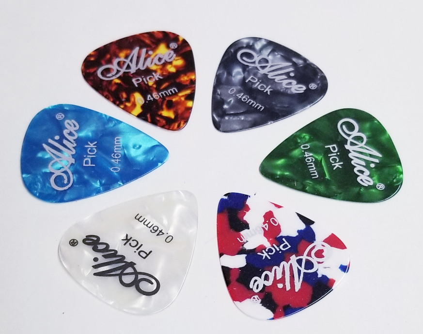 Drop-shape plectrum alice for guitars 0.46 thin (pc)