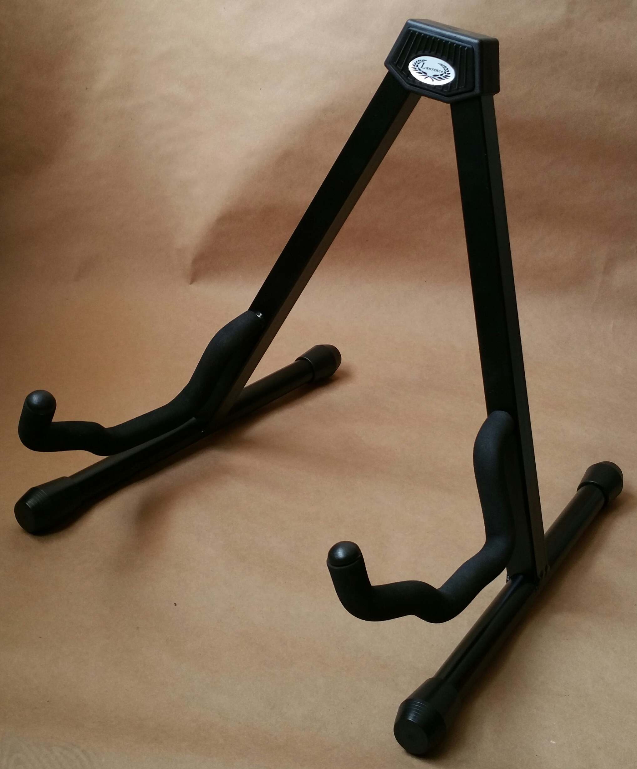 A - Frame scissors ACOUSTIC Guitar Stand Black lawrence (pc) - Click Image to Close