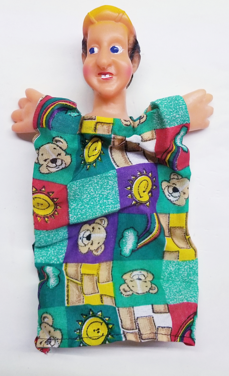 Crafted mexican hand puppet 12" (pc) - Click Image to Close