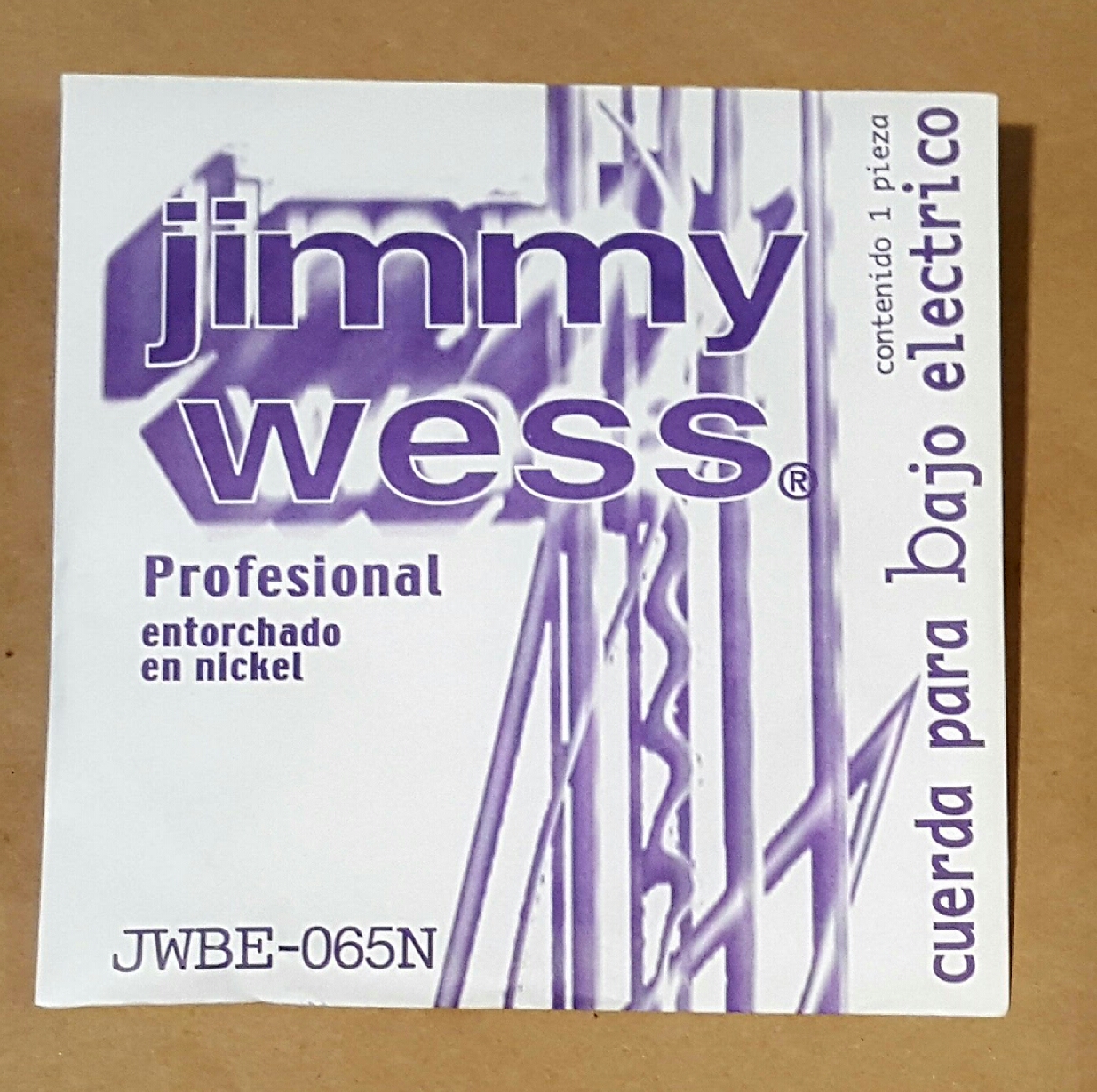 CUERDA BAJO ELÉCTRICO JIMMY WESS 2a .065,Serie Profesional Nique