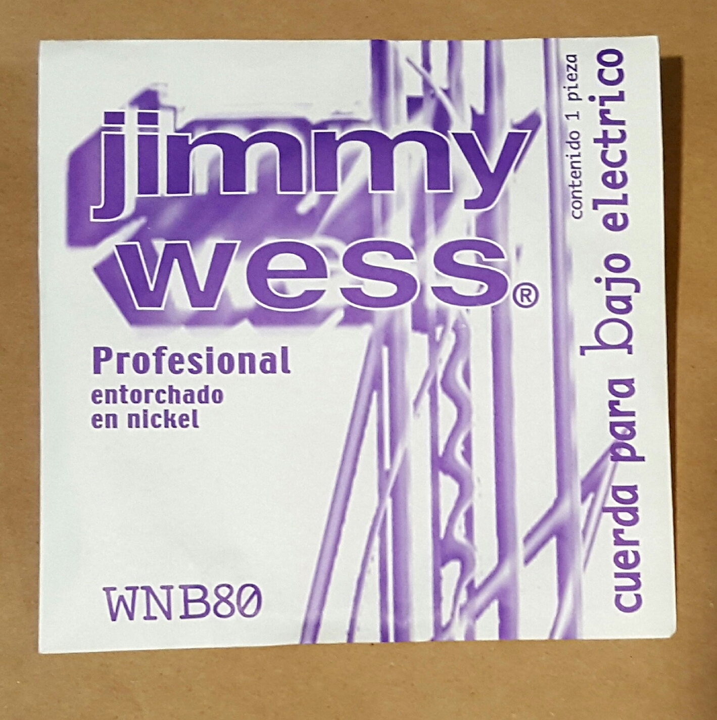 CUERDA BAJO ELÉCTRICO JIMMY WESS 3a .080Serie Profesional N (pz)